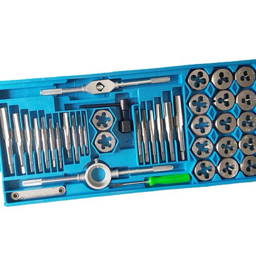 40件套板牙丝锥组套 大小架手用丝锥板牙套装