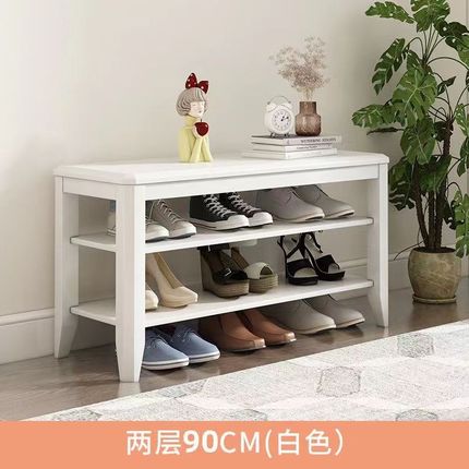 换鞋凳家用进门口木质坐凳全实木鞋架可坐式鞋柜时尚多功能穿鞋凳