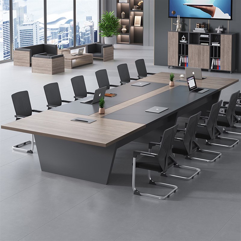 会议桌长桌简约现代大小型办公室家具洽谈桌培训桌办公桌椅组合