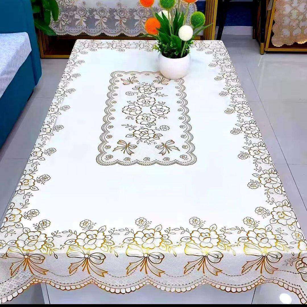 烫纹桌布防水防滑防烫免洗长方形餐桌布加厚塑料茶几台布欧式,居家布艺,桌布,淘宝优惠券,粉丝福利购,淘宝优惠卷