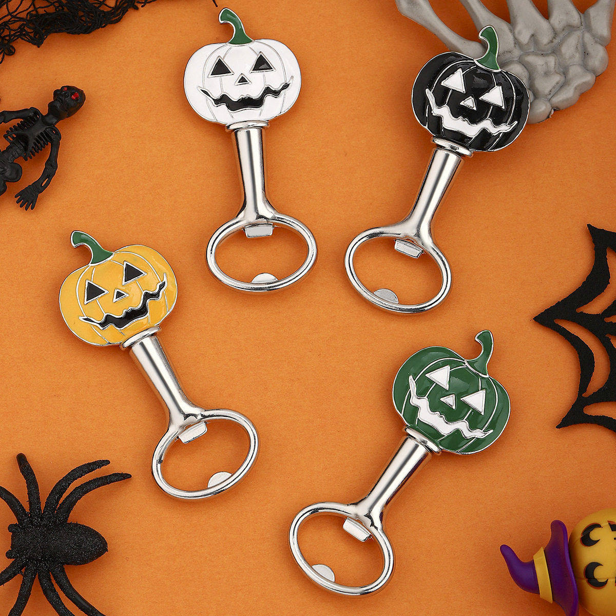 万圣节小礼品创意南瓜造型开器锌合金啤酒开起子跨境热销礼物