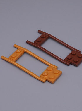 跨境MOC积木小兼容2397国产8x3 马车辕 车套架拖板支撑架拼装