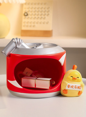 创意卡通快乐鸭树脂玄关钥匙收纳摆件家居装饰办公室趣味新风尚