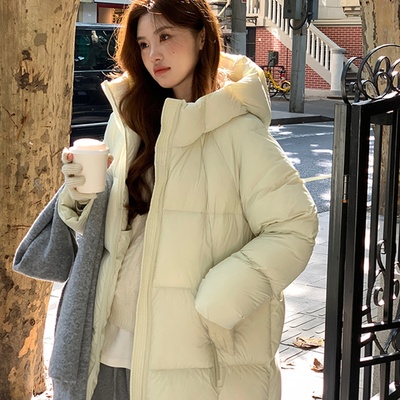 小个子羽绒服女中长款2025年新款泡芙棉服外套显瘦加厚冬季爆款