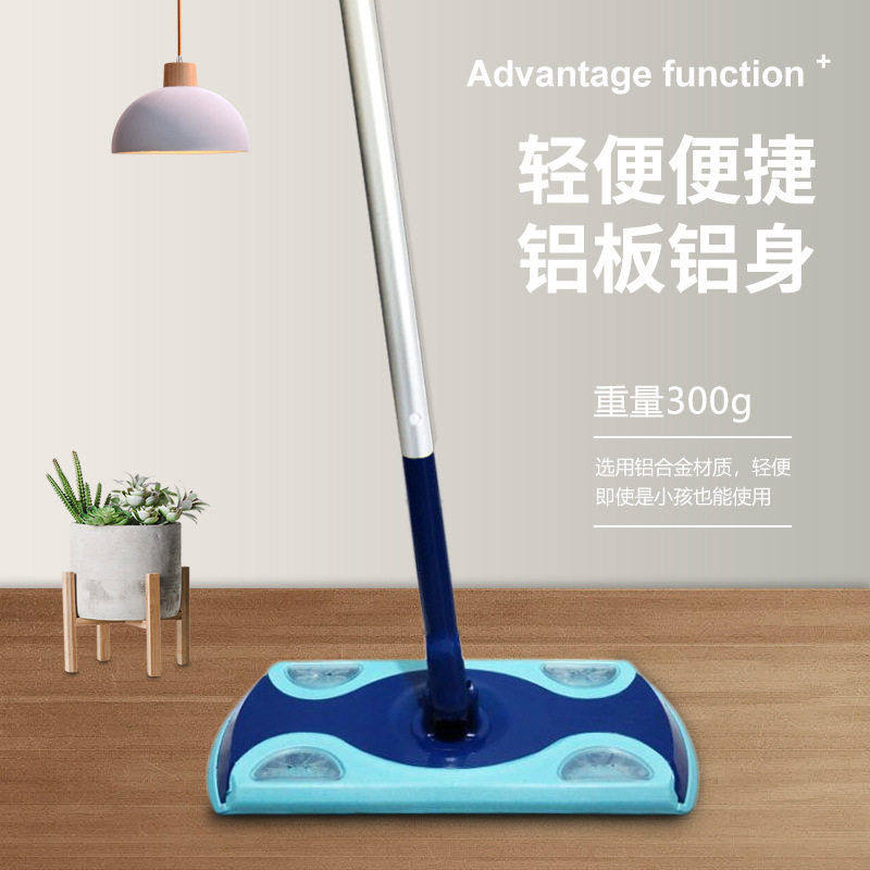 免洗一次性平板拖把地板清洁吸附毛发灰尘静电除尘干巾湿巾擦地