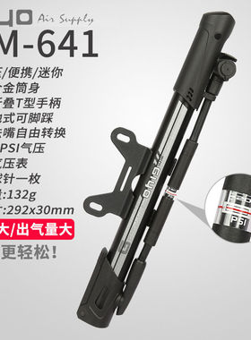 台湾GIYO GM641打气筒软管打气筒自行车打气筒山地车公路车打气筒