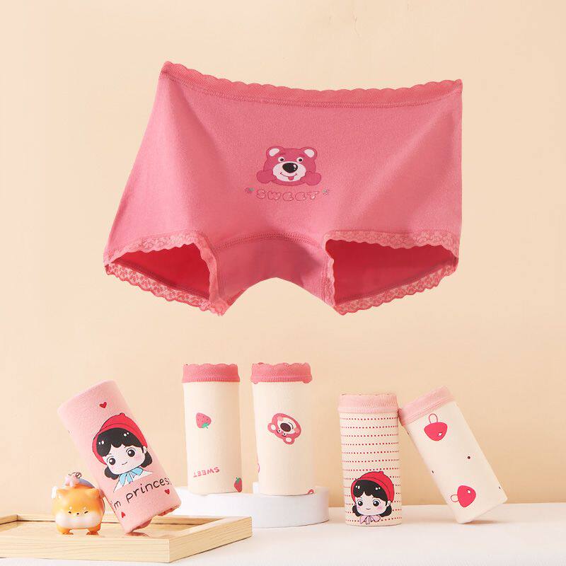 女童内裤A类纯棉短中大
