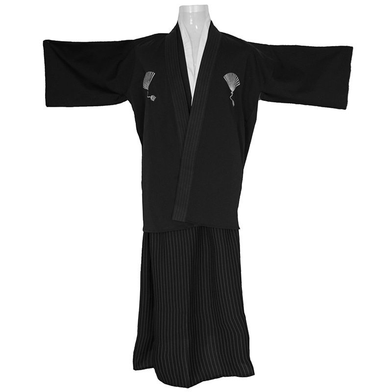 正品传统儿童日本道服2-11周岁宝宝和服成人练功武士服男童表演出