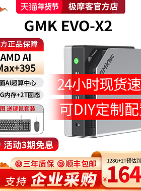 极摩客新品EVO-X2 AMD AI Max+395 mini AI PC台式机 8060S 集显迷你电脑主机超强性能电竞 64G+1TB(电竞版)
