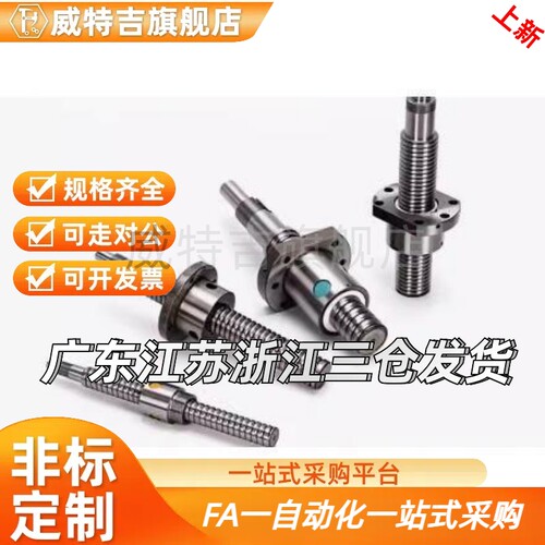 滚珠丝杠轴径20/25导程5/10LCS29-20-5/10机床导轨模组升降机配件