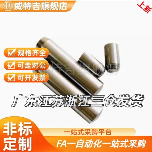 MSSH负公差直杆销 h7定位销 机器人用圆柱销 模具销钉 MSH实心销