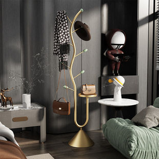 2026新款意式轻奢加厚卧室客厅落地衣帽架置物挂衣架收纳神器