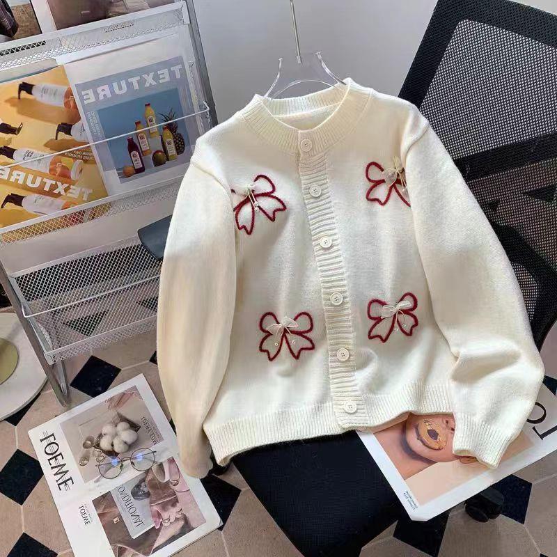 立体蝴蝶结漂亮别致开衫