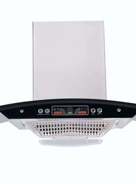 抽吸油烟机排烟罩风机T弧形彩屏显示按键开关全凸锥形网67900宽