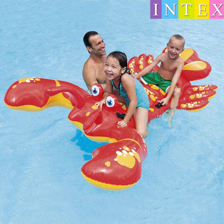 INTEX57528大龙虾坐骑水上充气动物浮排
