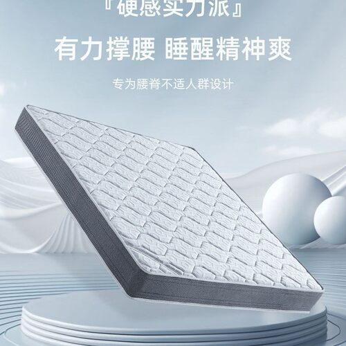 舒脊黄麻床垫精钢整网弹簧软硬两用护脊家用席梦思床垫21cm厚
