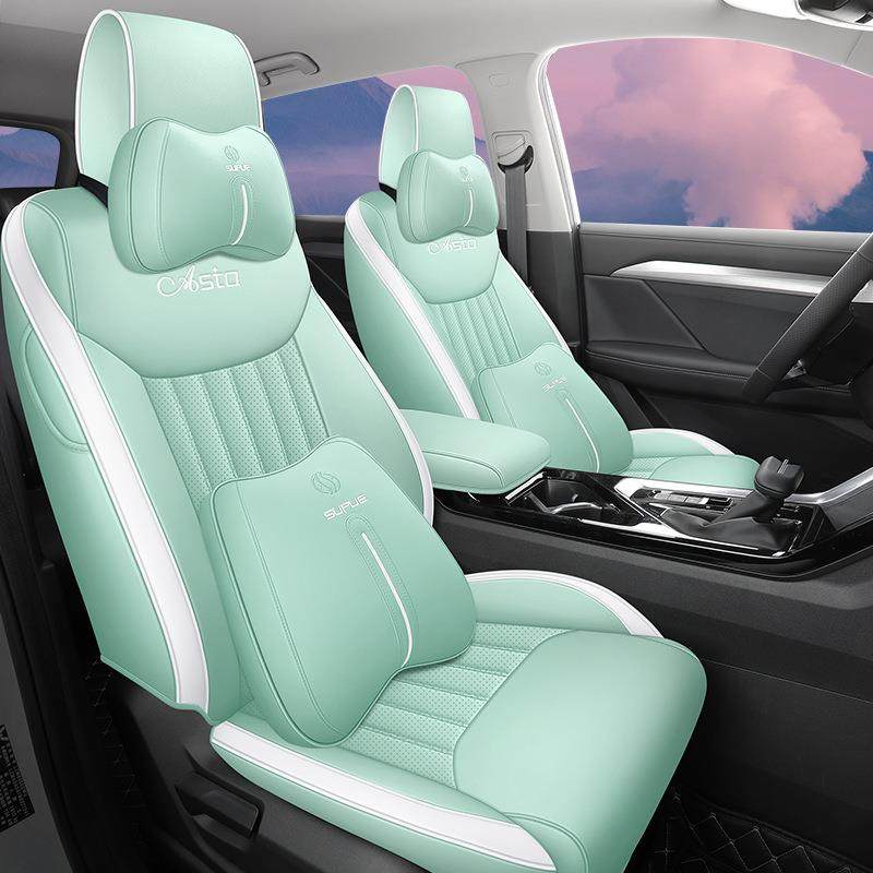 适用21-22款五菱星辰全包专用汽车坐垫四季全皮打孔专车内饰座套