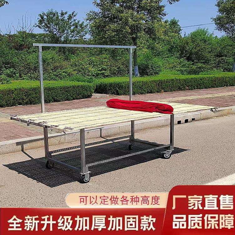摆摊便携移动架带轮地摊货架夜市多功能水果展示架小推车竹席架子