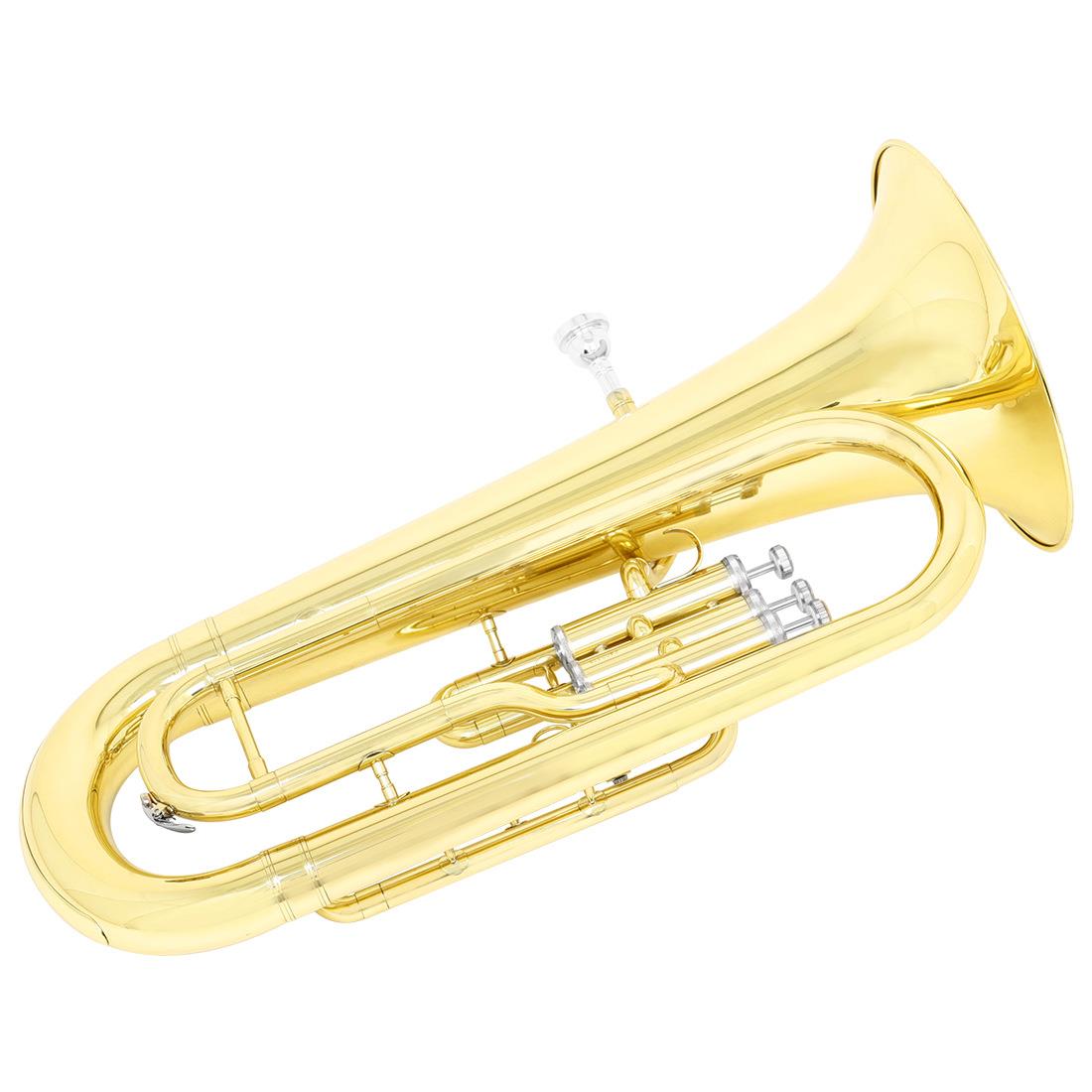 行进上低音号乐器Tuba大号抱号降Bb调三立键初学演奏考级