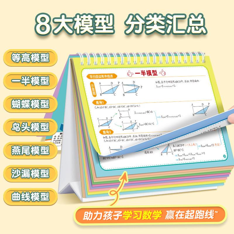 图解小学几何八大模型台历动画演示四五六年级小升初数学思维教辅