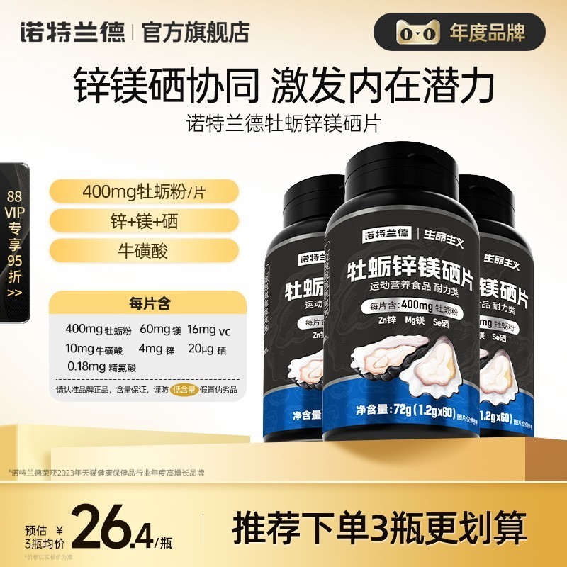 諾特蘭德牡蠣片鋅鎂片