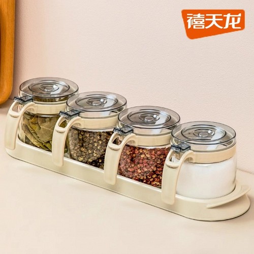 禧天龙玻璃调味罐组合装