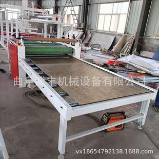 金属C板材贴平贴机pvc生产线 PV发泡热板贴饰面机 木面碳晶板胶膜