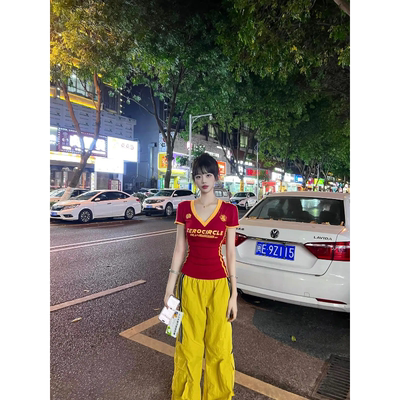 【送运费险】美式辣妹短袖女夏