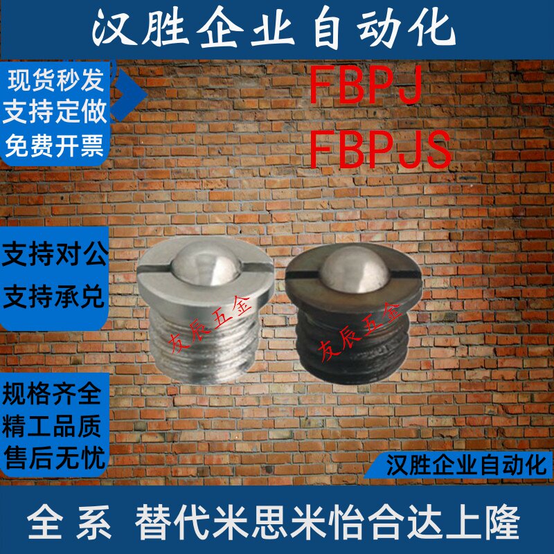 法兰式球头柱塞/台阶型柱塞/定位珠FBPJ/FBPJS5/6/8/10/12/16