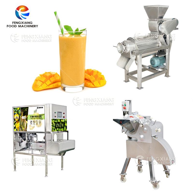 多功能商用芒果削皮去核机 鲜果糖芒果汁生产线芒果酱 工厂直销