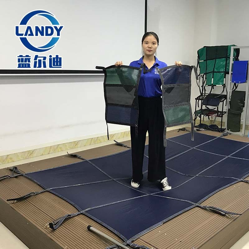 恒温泳池加热保温 安全网防尘防护布 儿童池PP网保护布pool cover