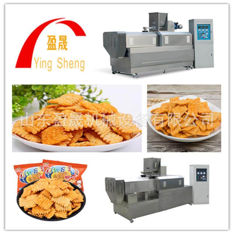 大型休闲小食品生产线 油炸膨化食品加工设备 锅巴膨化机 膨化机
