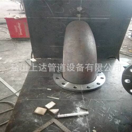 厂家供应02S403排水用钢制管件 碳钢变径弯头90度双法兰弯头