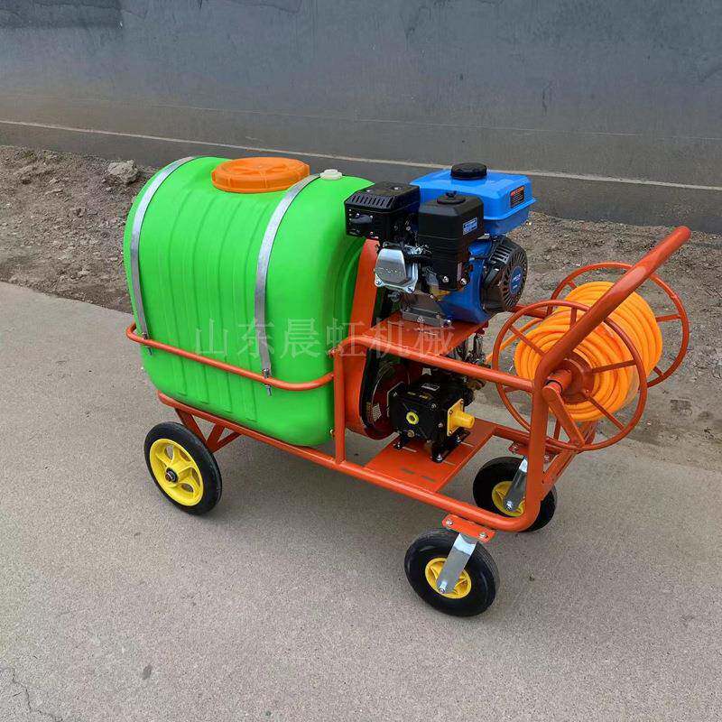 推车式汽油打药机 00L手推式打药车 农田果园喷雾器
