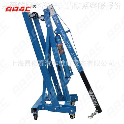 汽AA-0503 修车间折叠吊液压汽起车发机液动机吊架引擎重吊机2吨