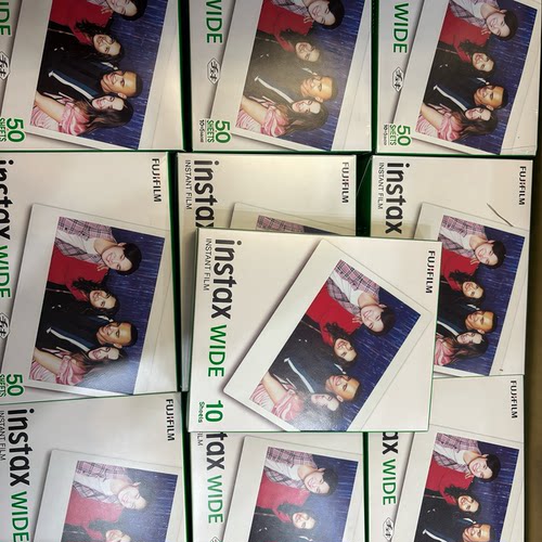 富士拍立得5寸宽幅相纸wide300相纸/210通用白边相纸