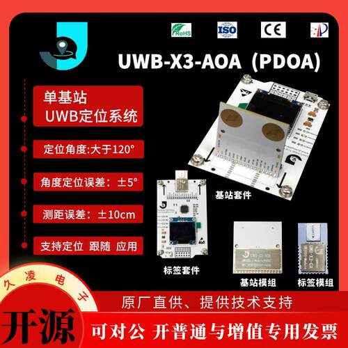 UWB测距室内定位Qorvo DECAWAV DW3000 PDOA测向测距 DWM3001CDK