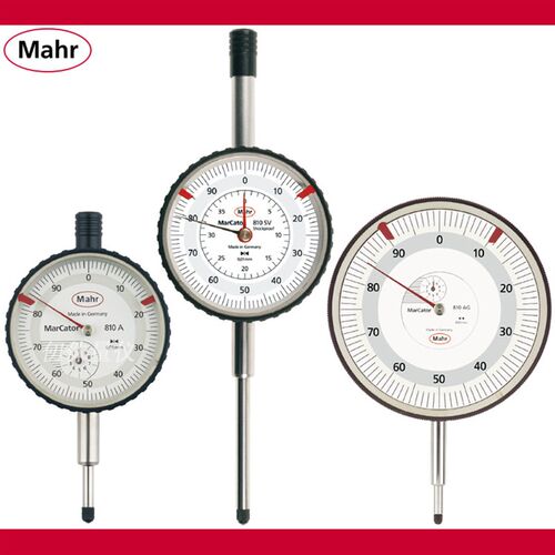 德国马尔原装百分表10/0.01mm抗震百分表大表盘型810AG大量程40mm