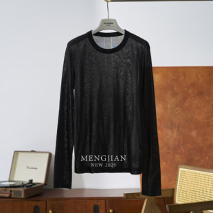 【深呼吸】MENG JIAN- 进口三菱三醋酸后背漏空醋酸针织衫