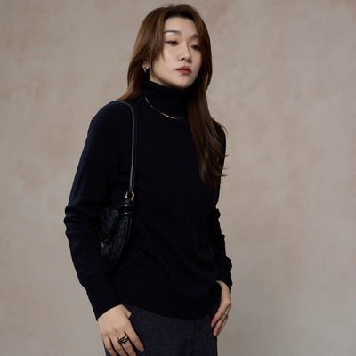 山羊绒高领针织衫打底羊毛衫