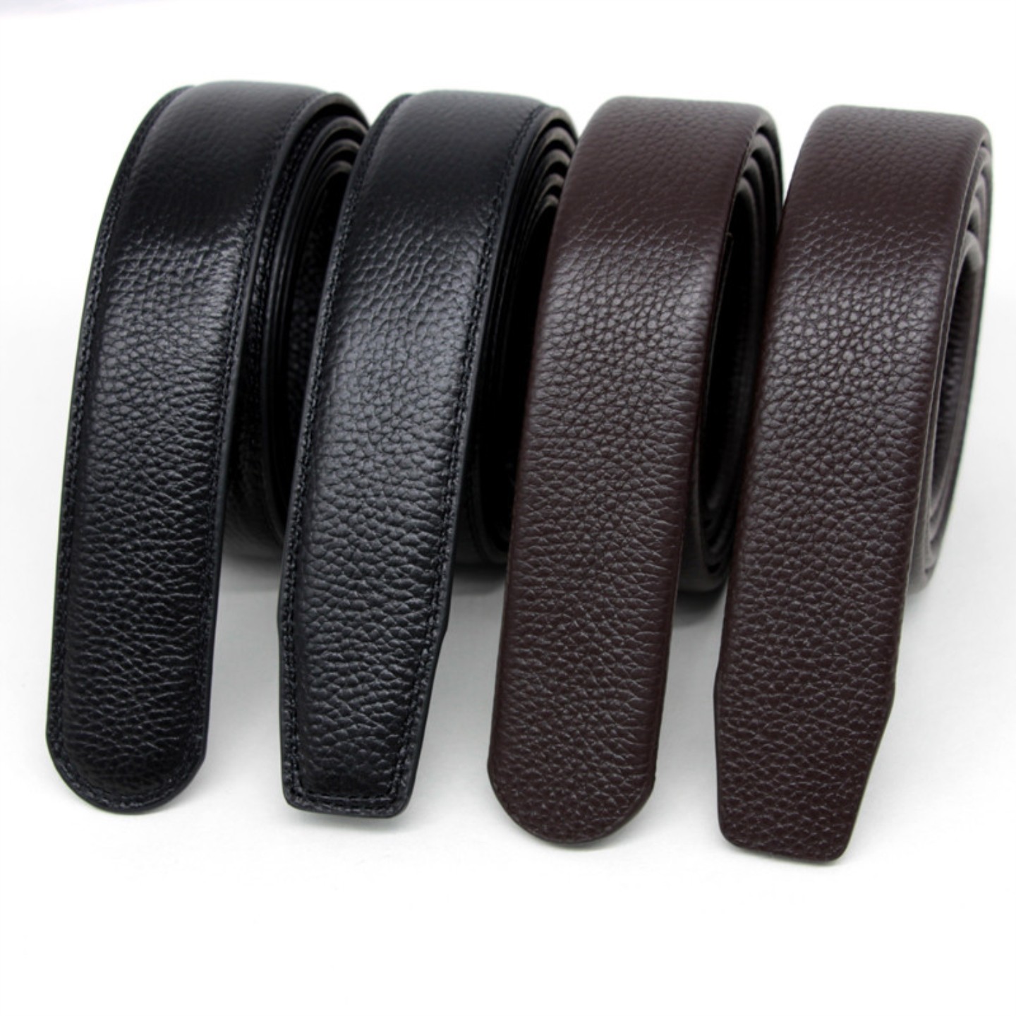 皮带男士仿牛皮不带头自动扣腰带无扣休闲无头裤带男款潮耐磨通用