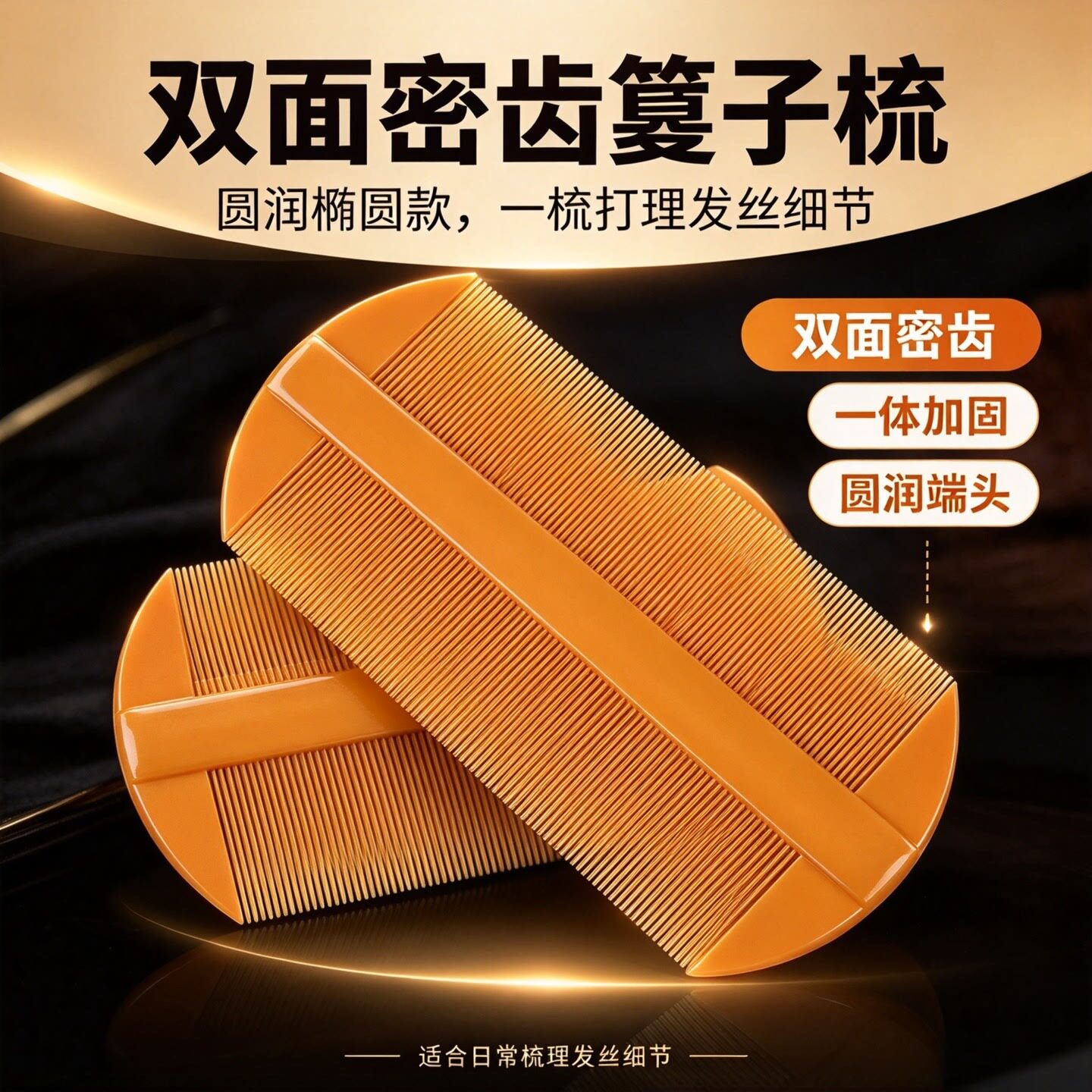 篦子梳去头屑加密成人梳子虱子梳不伤头皮去虱卵清理密齿儿童篦梳