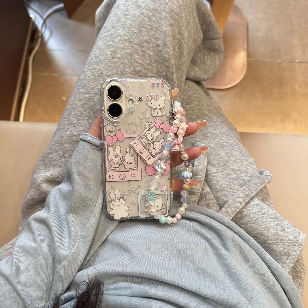 ins卡通创意日韩古早MP3米菲Kitty手机壳适用16promax全包iPhone15pro新款14promax全包13防摔15保护套16pro