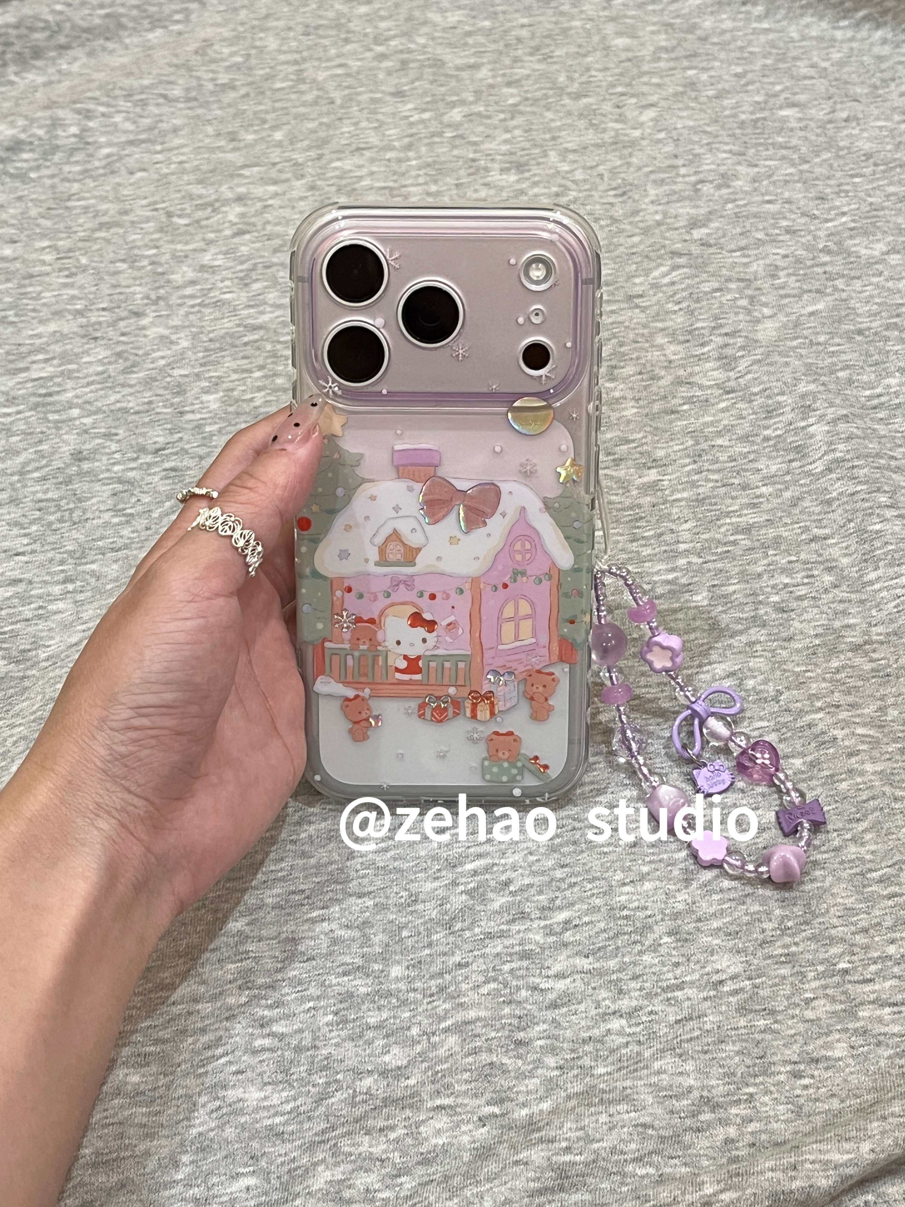 ins冬日氛围感雪屋kitty链条手机壳双层印花17适用iphone17promax苹果17pro新款16pro女13/14防摔16保护套15,3C数码配件,手机保护套/壳,淘宝优惠券,粉丝福利购,淘宝优惠卷