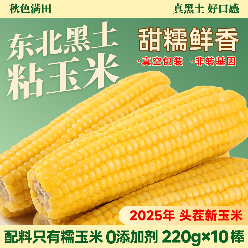 2025东北真空黄糯玉米软糯香甜