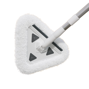 三角拖把天花板清洁神器擦墙壁面瓷砖玻璃家用可伸缩一拖免手洗净