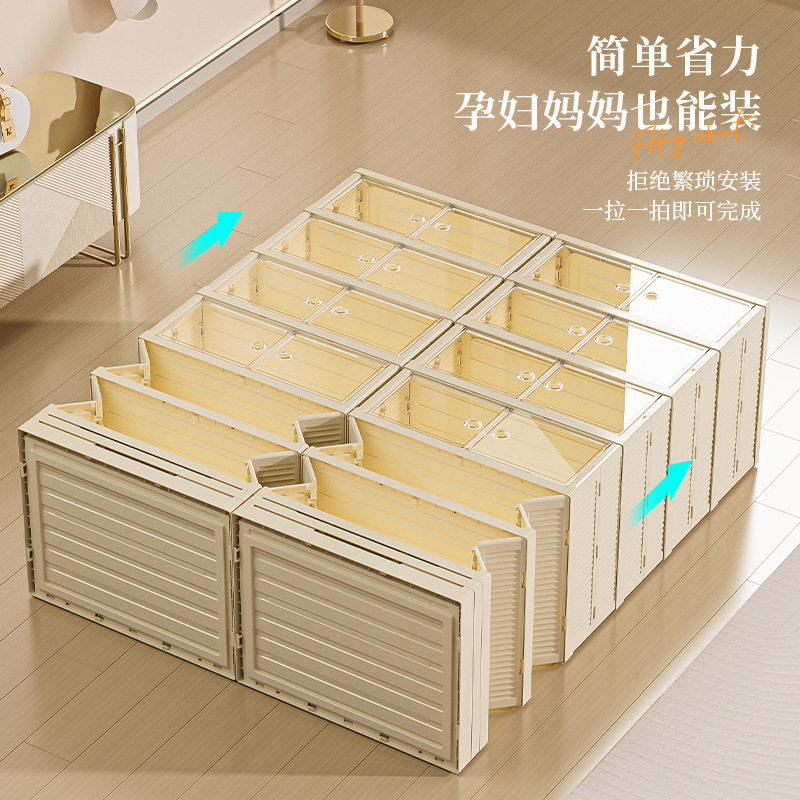 倍优折叠鞋柜鞋架子免安装家用门口入门室内鞋架收纳柜盒防尘简易