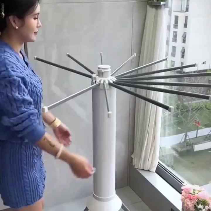 章鱼晾衣架落地免安装可