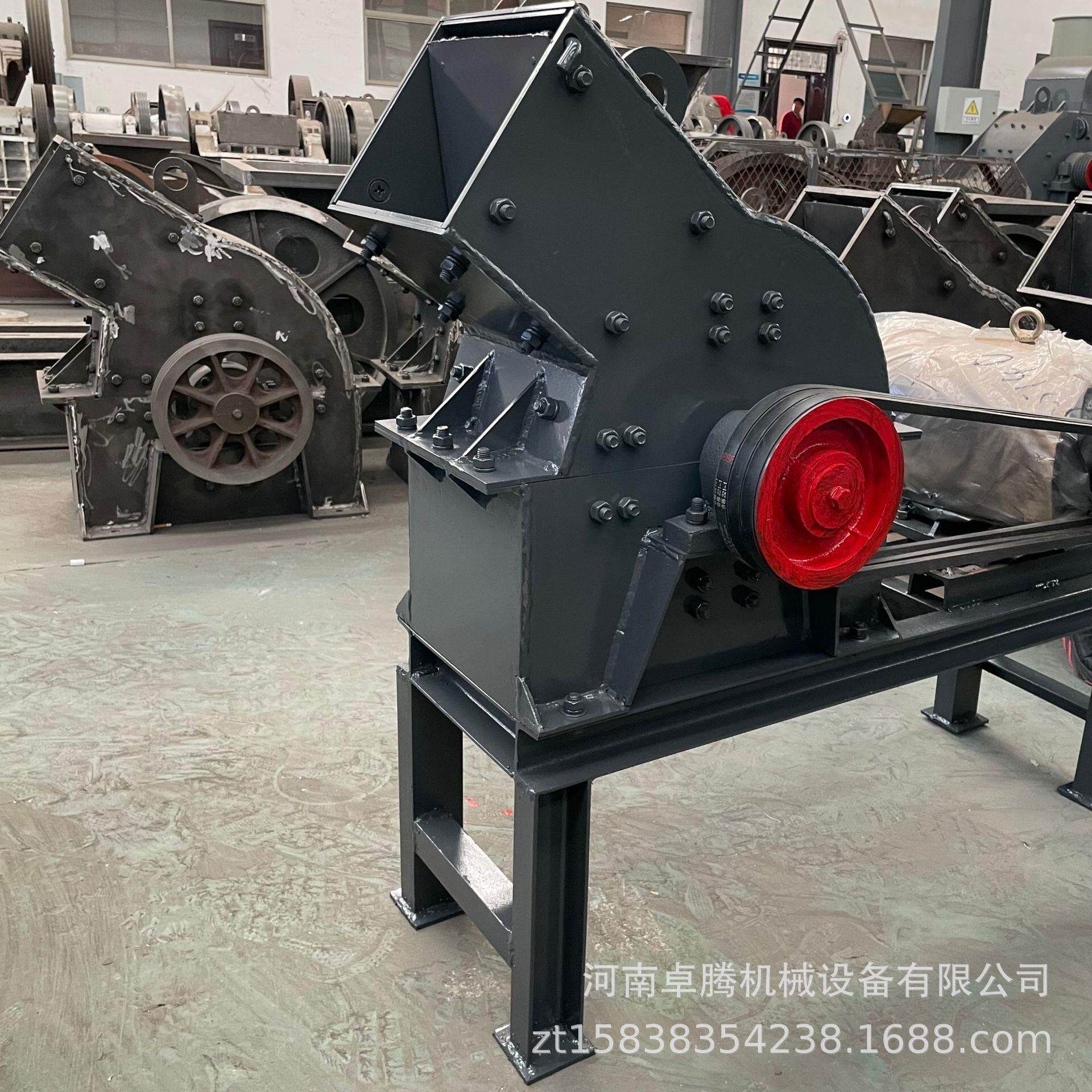 小型石头锤式破碎制砂机砖头块石灰石锤式粉碎机大理石边角料锤破