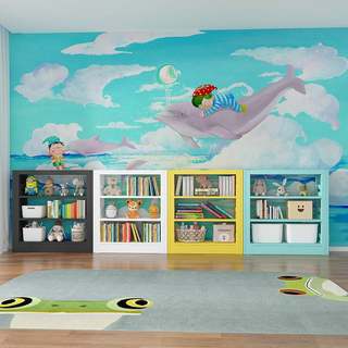 家用钢制书架儿童图书馆 客厅展示架落地组合收纳储物书柜置物架
